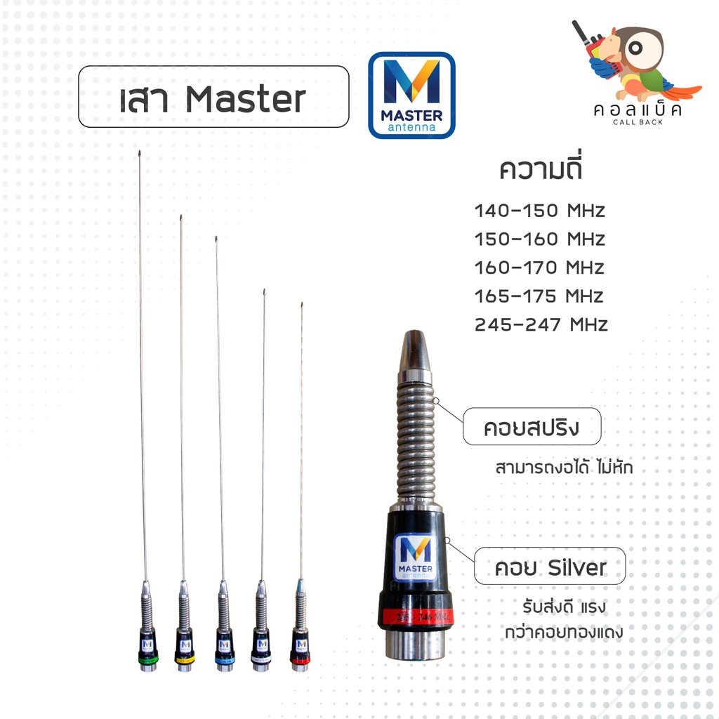 เซ็ทติดตั้งเสาโมบายรถยนต์ครบเซ็ทแบบไม่เจาะตัวรถ