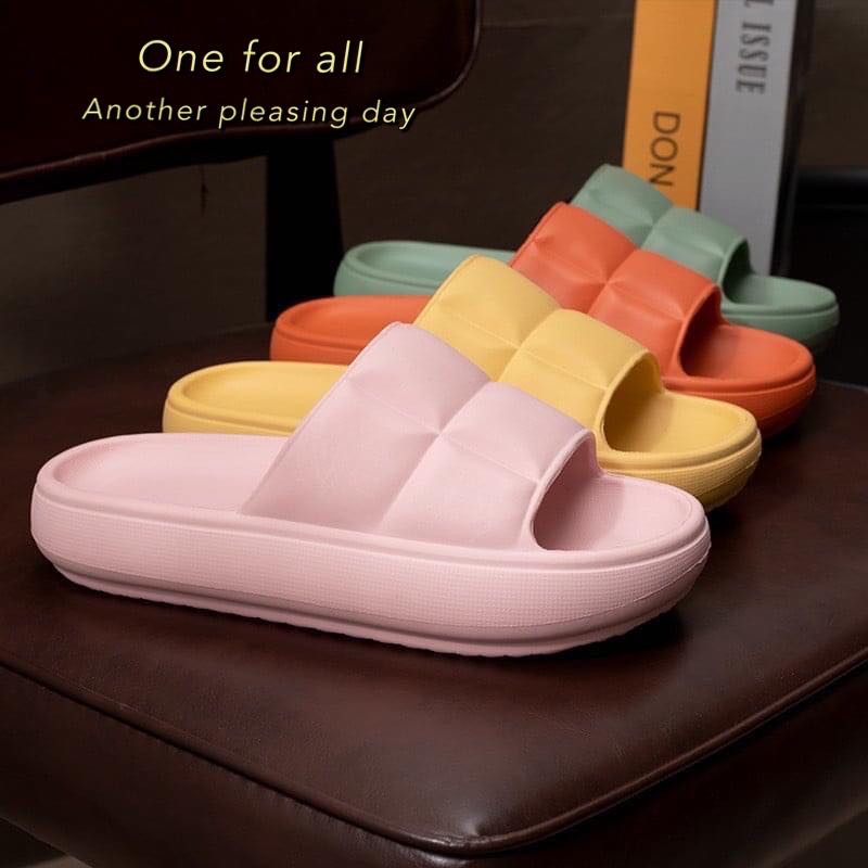 ภาพสินค้าพร้อมส่ง TX179 รองเท้าแตะ รองเท้าใส่ในบ้าน รองเท้านวด รองเท้าสุขภาพ ( EVAรุ่นพื้นหนา 4cm ) จากร้าน one___for__all บน Shopee ภาพที่ 5