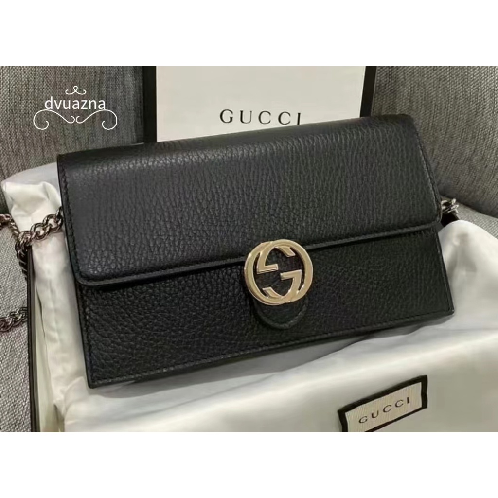 ของแท้-gucci-woc-กระเป๋าสะพายโซ่กระเป๋าสตางค์กระเป๋าสะพายข้าง