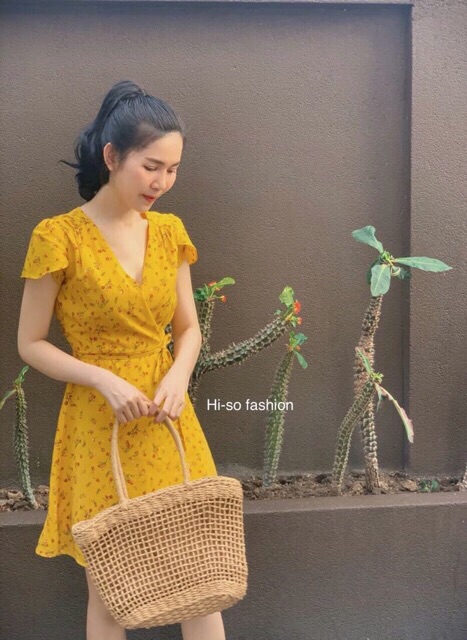 korea-petal-dress-เดรสลายดอก-น่ารัก