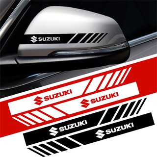 ภาพหน้าปกสินค้าสติกเกอร์ติดรถยนต์ ลาย SUZUKI สะท้อนแสง 3มิติ สำหรับติดกับระจกมองหลังรถยนต์ 1 คู่ (LM-01-HSJ) ที่เกี่ยวข้อง