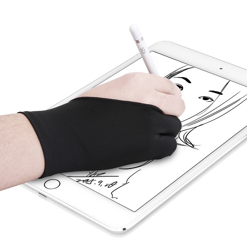 ถุงมือรองวาด-สำหรับการใช้งานเมาส์ปากกา-ป้องกันอุ้งมือขณะวาด