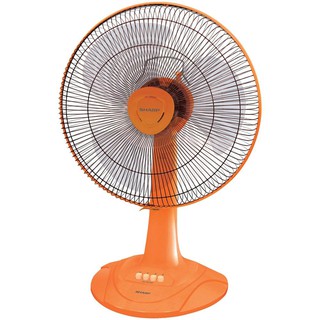 พัดลมตั้งโต๊ะ พัดลมตั้งโต๊ะ 16นิ้ว SHARP PJ-TA163OR สีส้ม พัดลม เครื่องใช้ไฟฟ้า DESK FAN SHARP PJ-TA163OR 16” ORANGE