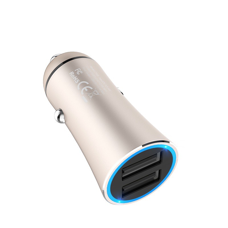 hoco-z30a-ที่ชาร์จในรถ-อลูมิเนียม-ที่ชาร์จเสียบที่จุดบุหรี่-easy-route-cigarette-lighter-car-charger