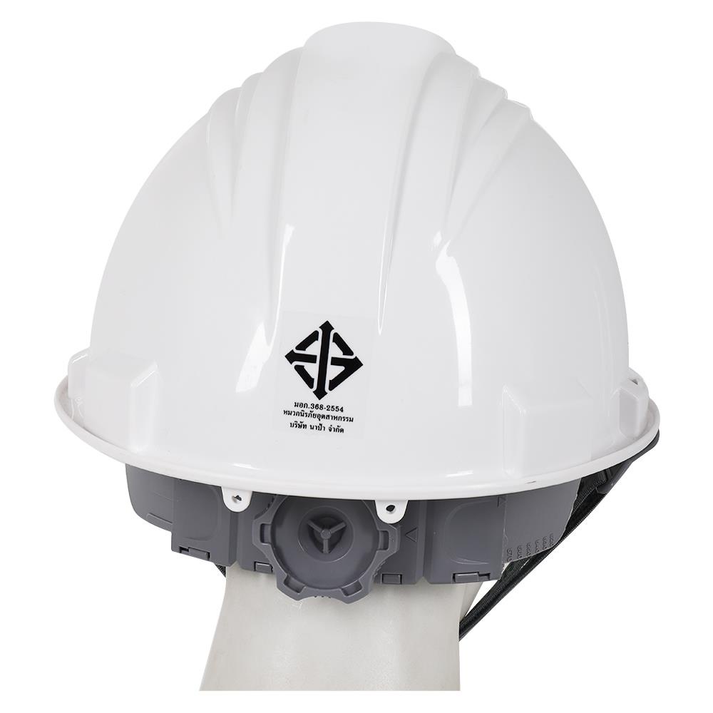 หมวกนิรภัย-gage-hdpe-สีขาว-อุปกรณ์นิรภัยส่วนบุคคล-safety-helmet-gage-hdpe-white