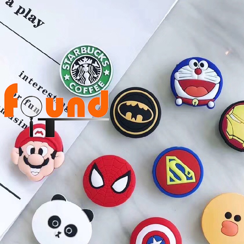 ที่ตั้งโทรศัพท์มือถือ ที่เก็บสายหูฟัง 3D Cartoon Popsocket Mobile Phone ...