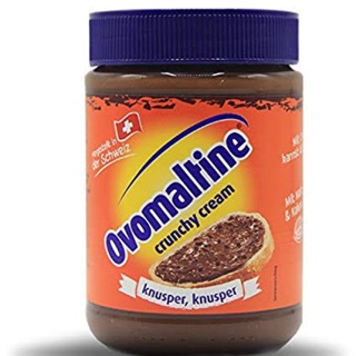 สินค้า Ovomatine crunchy spread แยมทาขนมปัง จากสวิสเซอร์แลนด์ น้ำหนัก 380 กรัม หมดอายุ 31/08/23