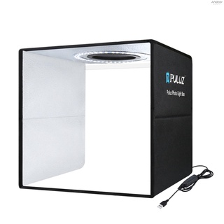 PULUZ Lightbox Mini Photo Studio Light Box with 6 Color Backdrops Photo Shooting Tent Kit 80Pcs LED Light Room Foldable Photography Lighting