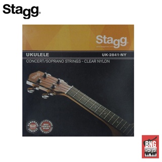 STAGG UK-2841-NY สายอูคูเลเล่ สายไนล่อน ของแท้ ใช้สำหรับ Ukulele ไซต์ Soprano และ Concert