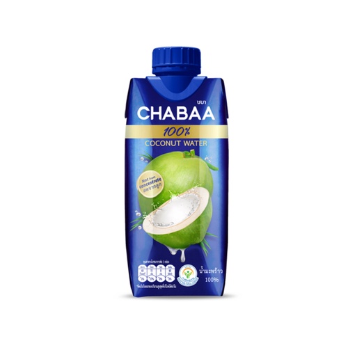 ภาพหน้าปกสินค้าCHABAA น้ำมะพร้าว 100% 310 มล. 1 กล่อง (สินค้าสำหรับแถม ห้ามซื้อเด็ดขาด) จากร้าน chabaaofficial บน Shopee