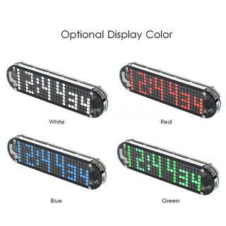 new365 DS3231 High Accuracy DIY Digital Dot Matrix LED Alarm Clock Kit with Tran