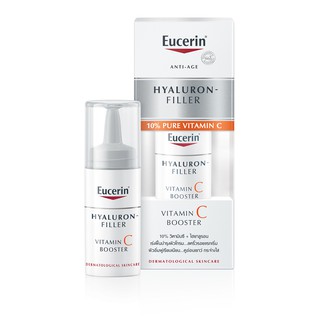 ❤️ไม่แท้คืนเงิน❤️ Eucerin Hyaluron-Filler 10% Pure Vitamin C Booster 8ml. ช่วยลดริ้วรอย คงความเยาว์วัยกระจ่างใส