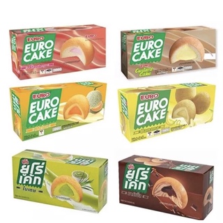 Euro cake ยูโร่เค้ก หลากหลายรส ขนาด17ก.x12ชิ้น ด้านใน ฟินกับยุโร่เค้ก หอม ฟินสุดๆ