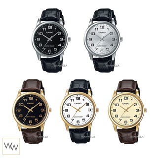 ราคาและรีวิวของแท้ นาฬิกาข้อมือ Casio ผู้ชายรุ่น MTP-V001 สายหนัง พร้อมกล่อง