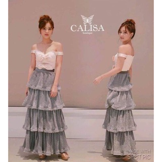 Set เสื้อ+กระโปรงอลัง Calisa