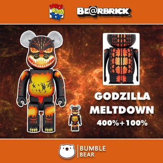 [‼️ของแท้, พร้อมส่ง‼️] 400%+100% Bearbrick Godzilla vs. Destoroyah [Meltdown Ver.]