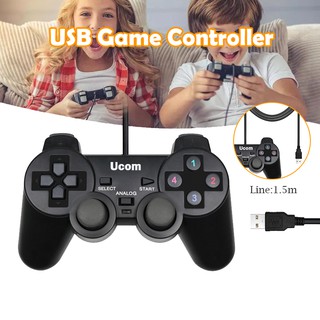 ภาพขนาดย่อของสินค้าจอยเกม PS2 Ucom Joy Stick จอยสติ๊ก จอยเกมส์PC จอยมีสาย USB อุปกรณ์เสริมเกม
