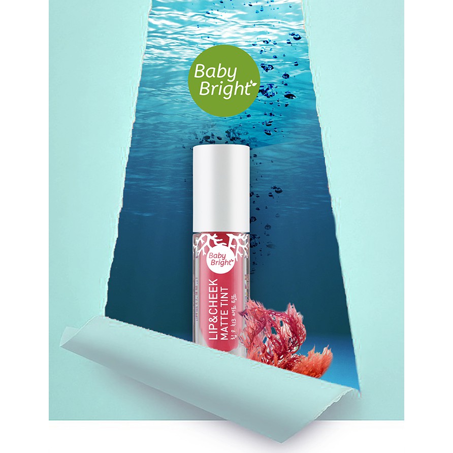 lip-cheek-matte-tint-2-4g-baby-bright-ทินท์เนื้อแมทท์-คืนพลังความชุ่มฉ่ำให้เรียวปากและพวงแก้ม