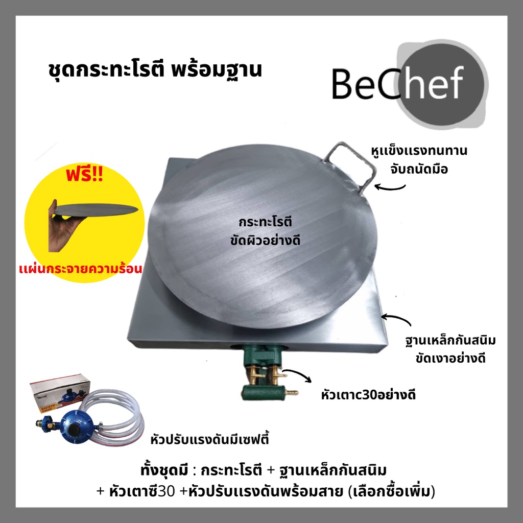 เซ็ตกระทะโรตี-เซ็ตสร้างอาชีพ-กระทะโรตี-โรตีทอด-โรตีสายไหม-โรตี-สายไหม-กระทะ-พร้อมฐานวางสวยงามและหัวเตา