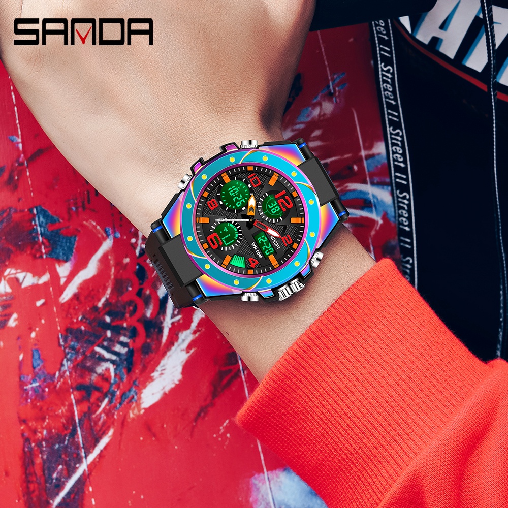 sanda-นาฬิกาข้อมือควอตซ์-โครโนกราฟ-s-กันกระแทก-สไตล์สปอร์ต-หรูหรา-สําหรับผู้ชาย