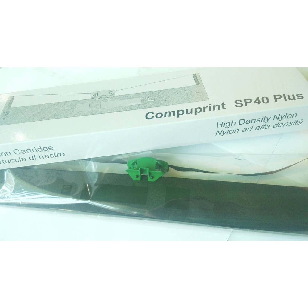 ผ้าหมึกสำหรับเครื่องพิมพ์สมุดเช็ค Compuprint SP40 Plus ผ้าหมึกหมึกดำ ...