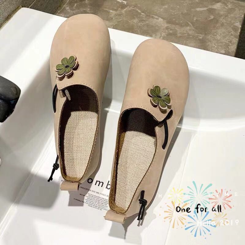ภาพสินค้าพร้อมส่ง  TX41 รองเท้าแตะผู้หญิง รองเท้าเฟชั่น รองเท้าผ้าใบผู้หญิง รองเท้า Peas หญิง 2019 ฤดูใบไม้ร่วงดอกไม้ใหม่รองเท้า จากร้าน dee_deeshop บน Shopee ภาพที่ 5