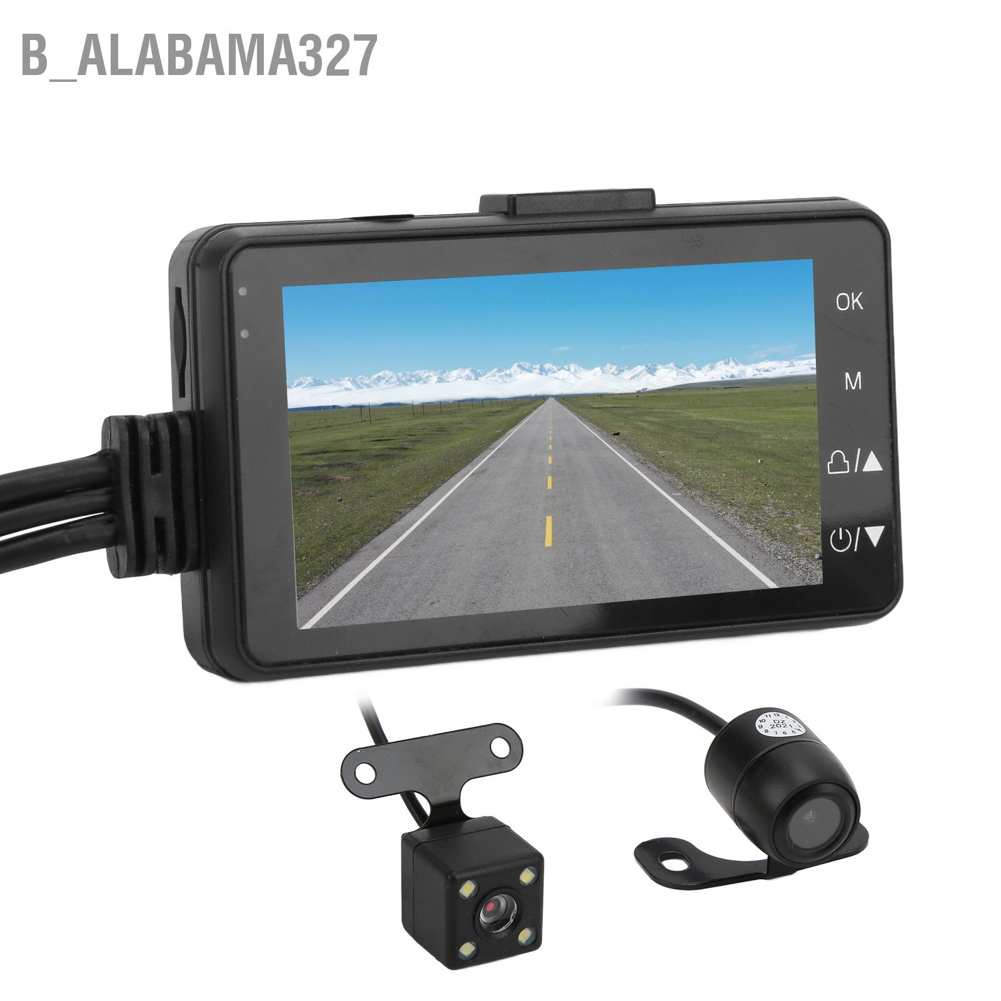 alabama327-กล้องบันทึกวิดีโอ-1080p-ด้านหน้า-และด้านหลัง-กันน้ํา-พร้อมรีโมตคอนโทรล-สําหรับรถจักรยานยนต์