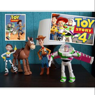 โมเดลทอยส์สตอรี่ (Toy Story) ขี่ม้า set 4 ตัว