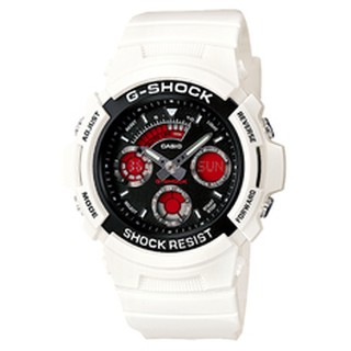Casio G-Shock นาฬิกาข้อมือผู้ชาย สายเรซิน รุ่น AW-591SC-7ADR -
สีขาว