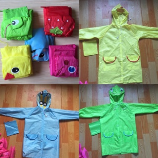 เสื้อกันฝนสำหรับเด็ก สีสดใสน่ารัก พร้อมส่ง*