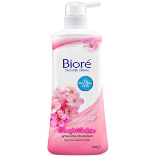 Biore Shower Cream Cheerful Sakura ครีมอาบน้ำ บิโอเร เชียร์ฟูล ซากุระ 550 มล.