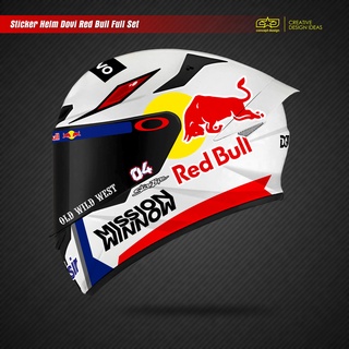 Dovi สติกเกอร์หมวกกันน็อค Red Bull ครบชุด