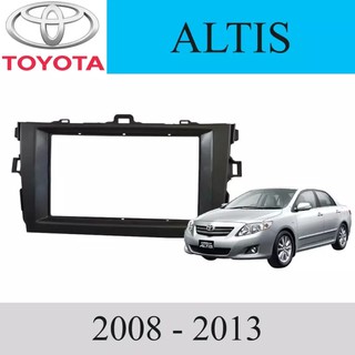 สินค้า หน้ากากวิทยุ รถยนต์ TOYOTA รุ่น ALTIS ปี 2008-2013 - สีดำ