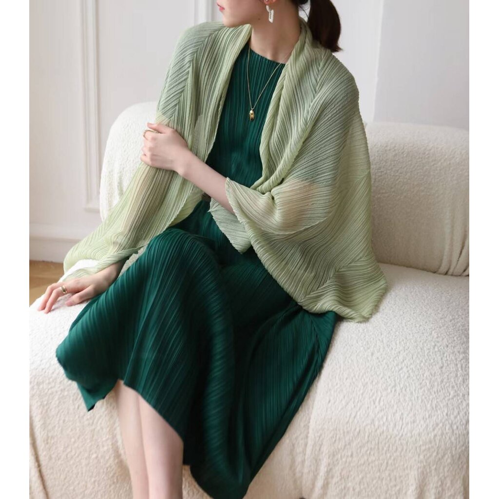 best-seller-2muay-pleat-scarf-ผ้าพันคอผ้าพันคออัดพลีท-รุ่น-gjo988-16สี-free-size-basic-pleated-scarf