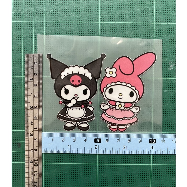 ตัวรีดการ์ตูนสุดฮิต-sanrio-kuromi-เช็ต1-สติกเกอร์รีดติดเสื้อ-รีดง่ายแผ่นฟิมล์รีดร้อน