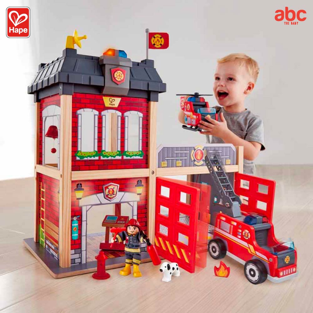 hape-ของเล่นไม้-สถานีดับเพลิงซิตี้-city-fire-station-ของเล่นเสริมพัฒนาการ-3-ขวบ-ขึ้นไป