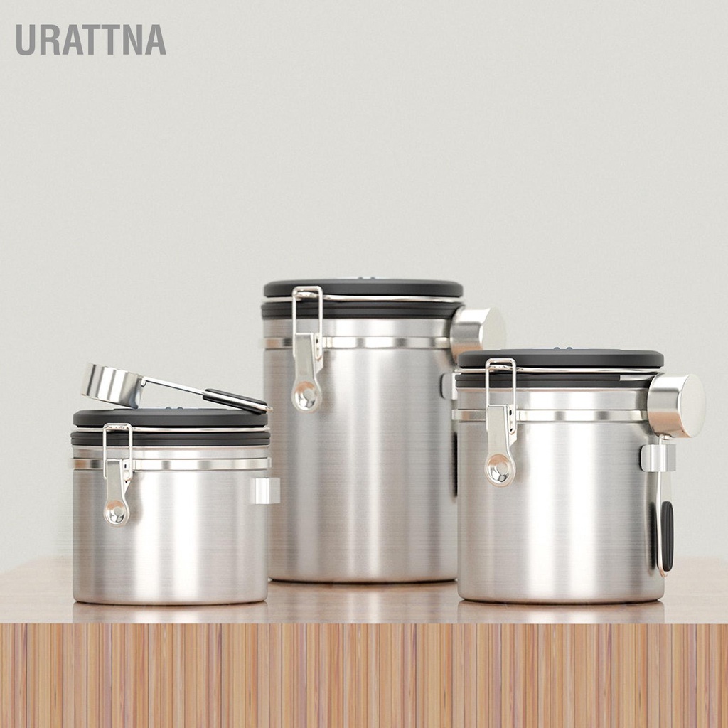 urattna-กระปุกใส่กาแฟ-สเตนเลส-304-พร้อมช้อนวาล์วระบายอากาศ-สําหรับบ้าน-ห้องครัว
