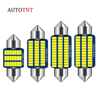 1 PC Festoon 31 มม.36 มม.39 มม.41 มม.C5W C10W หลอดไฟ LED Canbus ไม่มีข้อผิดพลาดภายในรถอ่านไฟ LED ป้ายทะเบียนโคมไฟ 3014 SMD