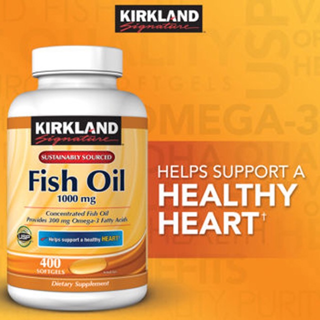 Kirkland Fish Oil 1000 mg 400 เม็ด 400 เม็ด Shopee Thailand