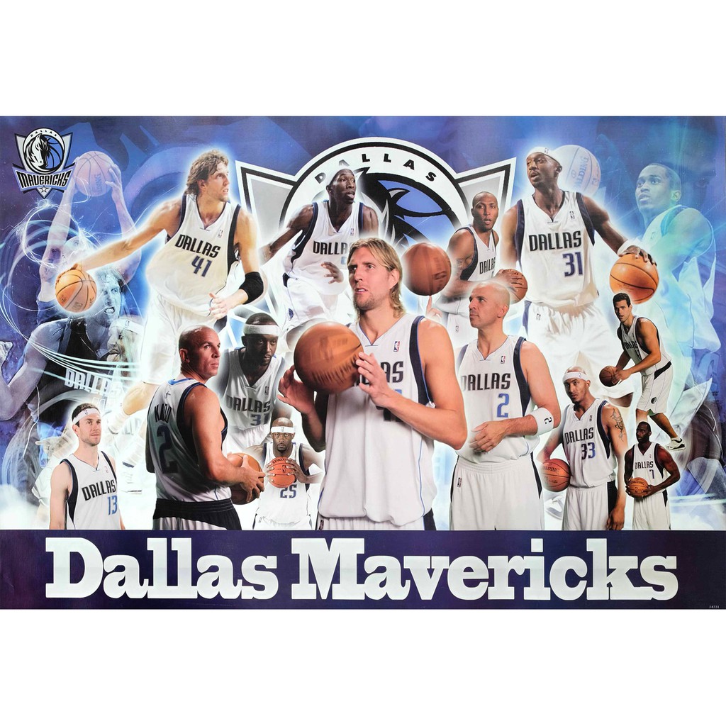 โปสเตอร์-รูปถ่าย-ทีมนักกีฬา-บาส-ดัลลัส-แมฟเวอริกส์-dallas-mavericks-poster-24-x35-นิ้ว-photo-basketball-team