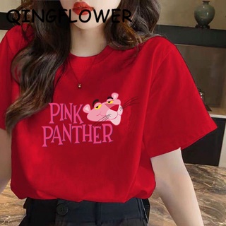 Pink Panther New Fashion 2021 Brand Male เสื้อยืด t shirt Quality T-Shirt เสื้อยืดสีแดง เสื้อฤดูร้อน Funny Summer Tee wo