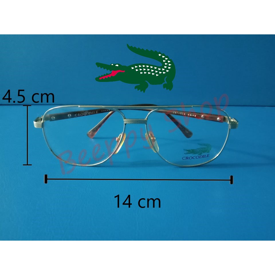 แว่นตา-crocodile-รุ่น-crf-509-แว่นตากันแดด-แว่นตาวินเทจ-แฟนชั่น-แว่นตาผู้ชาย-แว่นตาวัยรุ่น-ของแท้