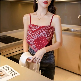 bonnie(พร้อมส่ง/32036)เสื้อสายเดี่ยว เสื้อชั้นในสตรี 2021 ใหม่ฤดูร้อนเซ็กซี่น่ารัก