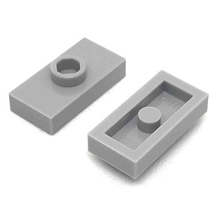 Lego part (ชิ้นส่วนเลโก้) No.3794a / b Plate Modified 1 x 2 with 1 Stud without Groove (Jumper)