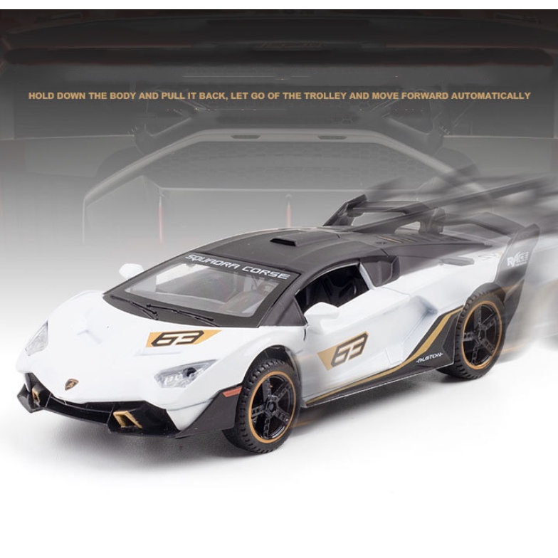 1-32-lamborghini-sc18-โมเดลรถยนต์อัลลอย-มีเสียง-และไฟ-ของเล่นสําหรับเด็ก