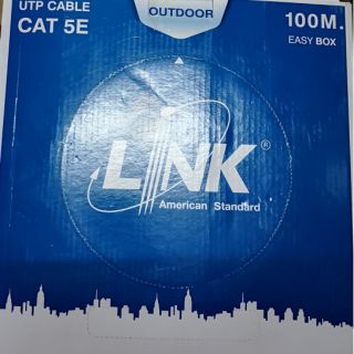 ภาพหน้าปกสินค้าสาย Lan LINK CAT5E Outdoor 100 เมตร ที่เกี่ยวข้อง