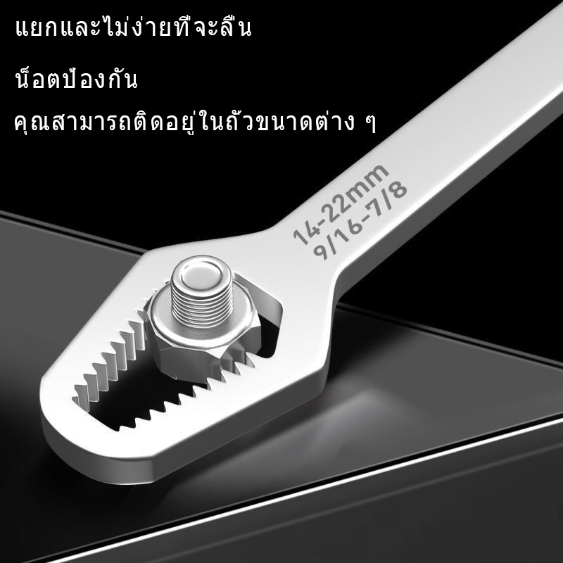 พร้อมส่ง-ประแจแหวนวงล้อเฟือง-8-22-มม-เครื่องมือล็อคสองหัวสำหรับไขน็อตยางรถยนต์เครื่องมือซ่อมแซมเครื่องจักรกล