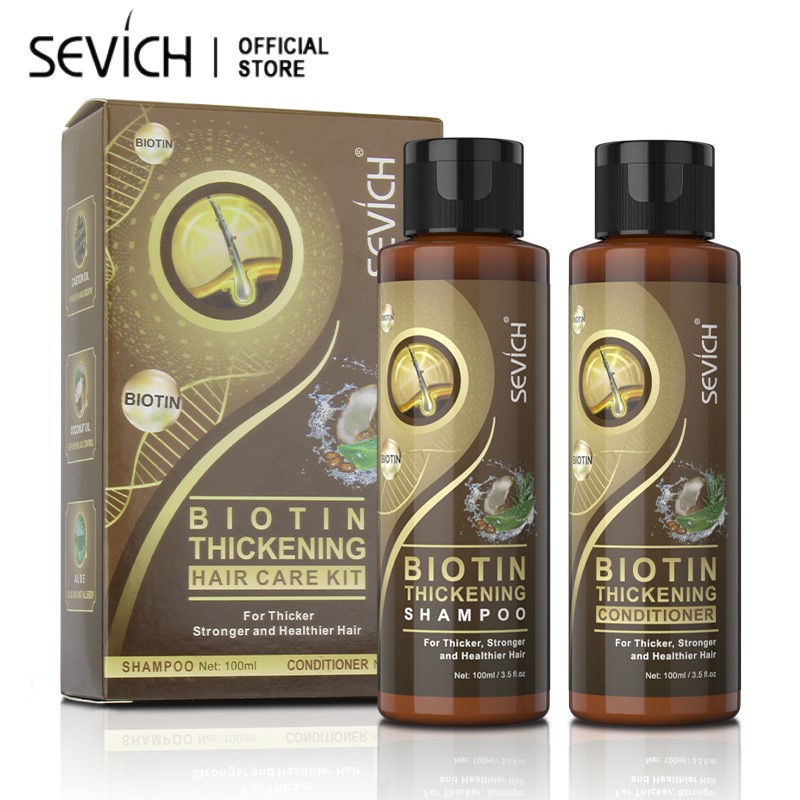 ภาพหน้าปกสินค้าSEVICH Biotin Shampoo Set แชมพูบํารุงเส้นผม 200มล