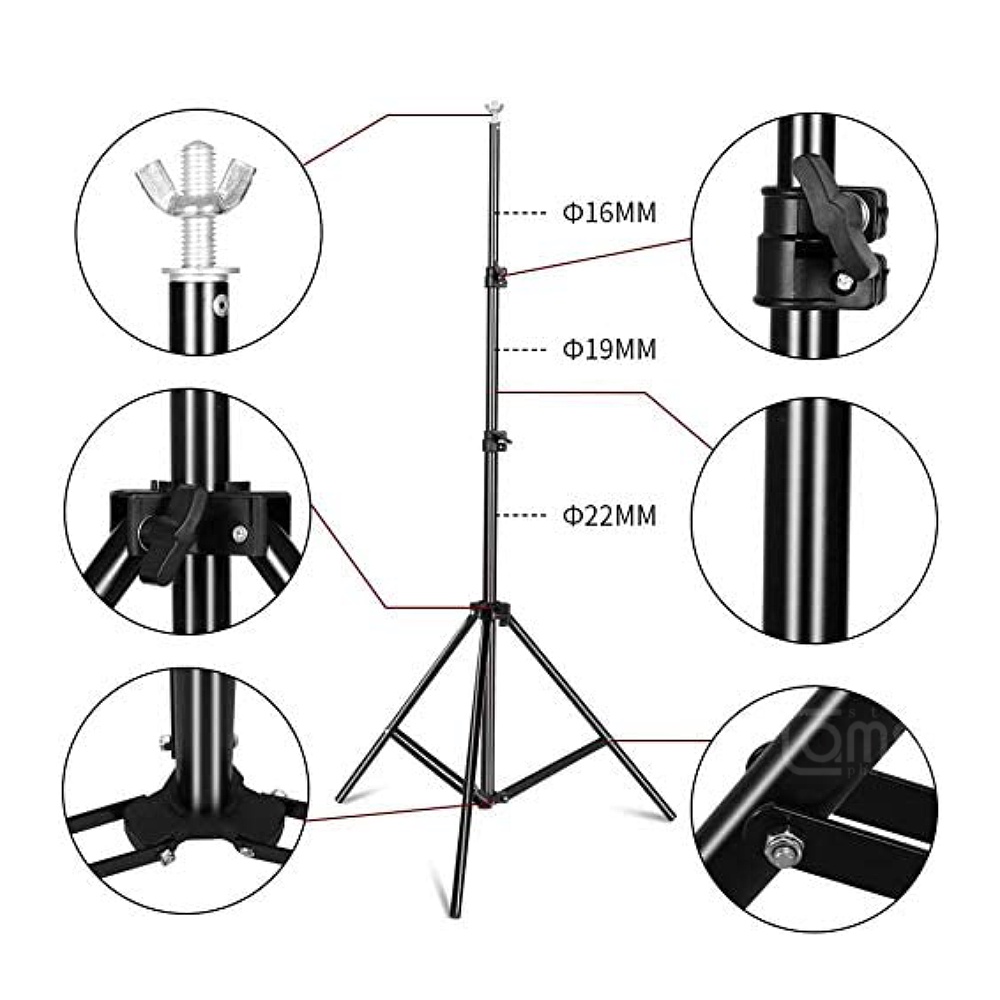 camerastudio-ขาตั้งฉากหลังสำหรับถ่ายภาพ-2-x-2-เมตร-ขาตั้งฉากถ่ายรูป-โครงฉากถ่ายภาพ-พร้อมคลิป4ตัว