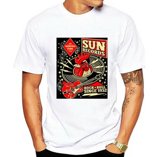 เสื้อยืดพิมพ์ลายแฟชั่น เสื้อยืด พิมพ์ลาย Sun Records Rooster Hop สําหรับผู้ชาย